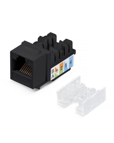 KJ-RJ45-Cat.6-90-SW-BK (10102c). Вставка Keystone Jack RJ-48. CABEUS в Златоусте