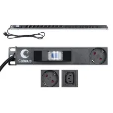 PDU-16-10S-10C13-B (9552c). Блок розеток. CABEUS