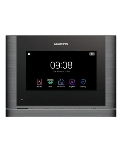 CDV-704MF/XL (темное серебро) Black Smog. Монитор видеодомофона цветной. Commax в Златоусте