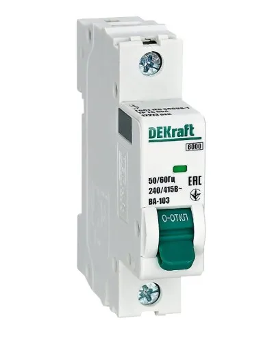 ВА-103 1P 16А 6кА (12273DEK). Автоматический выключатель. DEKraft в Златоусте