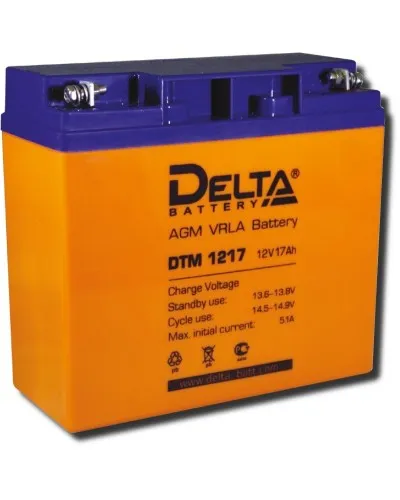 Delta DTM 1217. Аккумулятор герметичный свинцово-кислотный. Delta в Златоусте