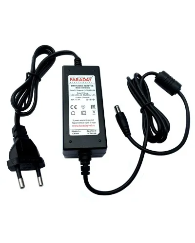 24W/12V/2A. Импульсный блок питания в пластиковом корпусе. FARADAY в Златоусте