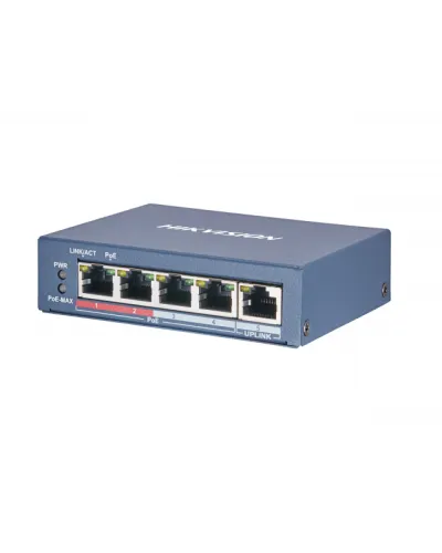 DS-3E0105P-E(B). Коммутатор с питанием POE. Hikvision в Златоусте