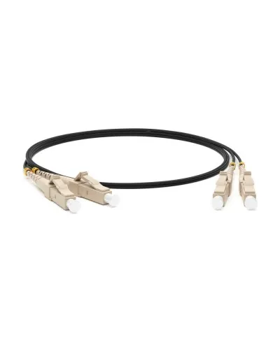 FC-D2-50-LC/PR-LC/PR-H-2M-LSZH-BK. Патч-корд волоконно-оптический многомодовый. Hyperline в Златоусте