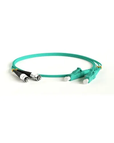 FC-D2-503-FC/PR-LC/PR-H-1M-LSZH-AQ. Патч-корд волоконно-оптический многомодовый. Hyperline в Златоусте