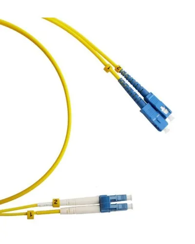 FC-D2-9-LC/UR-SC/UR-H-2M-LSZH-YL. Патч-корд волоконно-оптический LC/UPC-SC/UPC. Hyperline в Златоусте