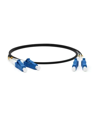 FC-D2-9-LC/UR-LC/UR-H-3M-LSZH-BK. Патч-корд волоконно-оптический одномодовый. Hyperline в Златоусте