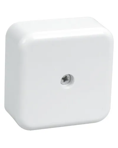Коробка распаячная КМ41206-01 50х50х20 открытой проводки (4 клеммы 3 мм²) белая (UKO10-050-050-020-K01). Коробка распаячная безгалогенная (HF). IEK в Златоусте