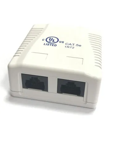 RJ-45-2 (8P8C) CAT5e, 2 выхода (LISTED) компьютерная розетка: Розетка компьютерная 2 выхода в Златоусте