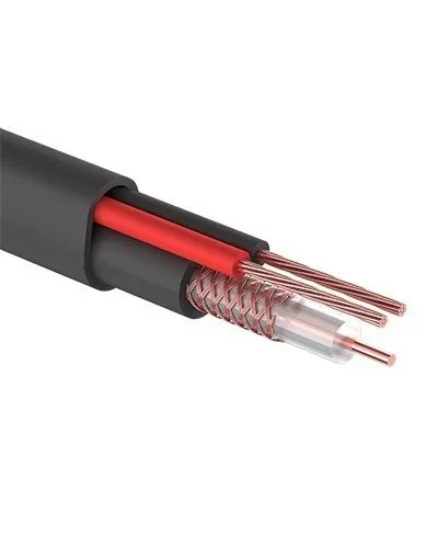 КВК-П-2+2x0,75 мм² (Cu/CCA) черный PROconnect (01-4109). Кабель комбинированный для систем видеонаблюдения. PROCONNECT в Златоусте