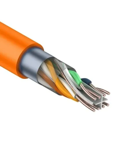 F/UTP, CAT 6, ZH нг(А)-HF, 4PR, 23AWG, INDOOR, SOLID, оранжевый, 305 м, REXANT (01-0151). Кабель «витая пара» (LAN) для структурированных систем связи. Rexant в Златоусте