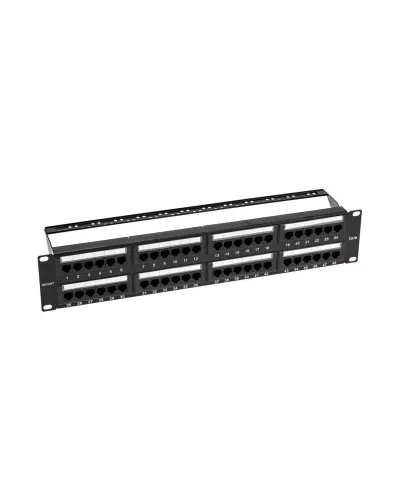 Панель коммутационная с кабельными органайзерами 19", 2U, 48 портов, UTP, RJ-45, CAT 5e REXANT PRO (02-0032): Патч-панель 19" в Златоусте