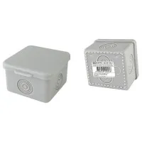 Коробка ОП 65х65х50мм, крышка, IP54, 4вх., без гермовводов (SQ1401-0821). Распаячная коробка. TDM ЕLECTRIC