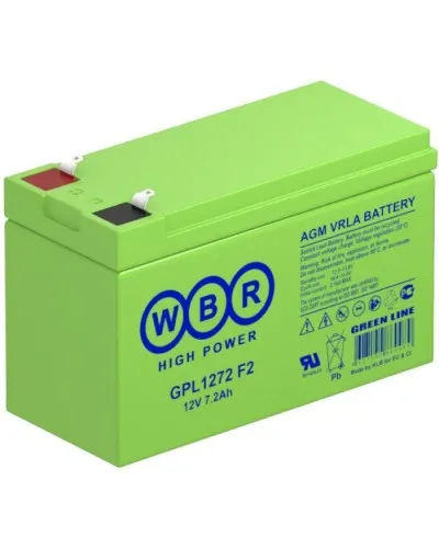 WBR GPL1272 F2. Аккумулятор герметичный свинцово-кислотный. WBR в Златоусте