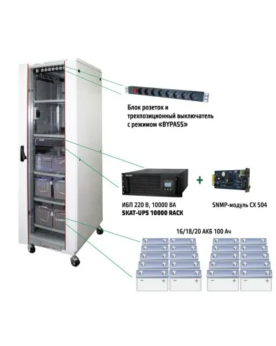 SKAT UPS 10000 SNMP (484). Комплекс бесперебойного питания. Бастион в Златоусте