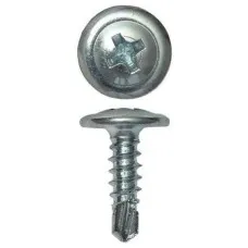 Саморез с пресс-шайбой 4.2х51 со сверлом (100 шт) (CM274051). Саморез с пресс-шайбой. ДКС