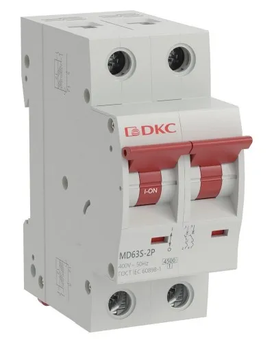 YON max MD63S 2P 40А 4,5кА C (MD63S-2PC40). Автоматический выключатель. ДКС в Златоусте