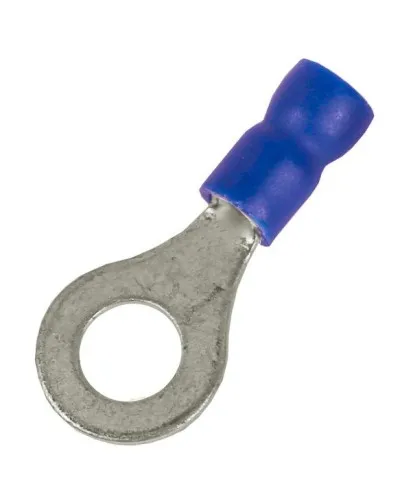 Наконечник НКИ 1,5-2,5 М4 (D4,3мм) с отверстием под винт (100 шт) (2B4P-EE-PVC). Наконечник с отверстием под винт и изолированным фланцем ПВХ. ДКС в Златоусте