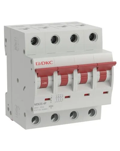YON max MD63S 4P 6А 4,5кА C (MD63S-4PC6). Автоматический выключатель. ДКС в Златоусте