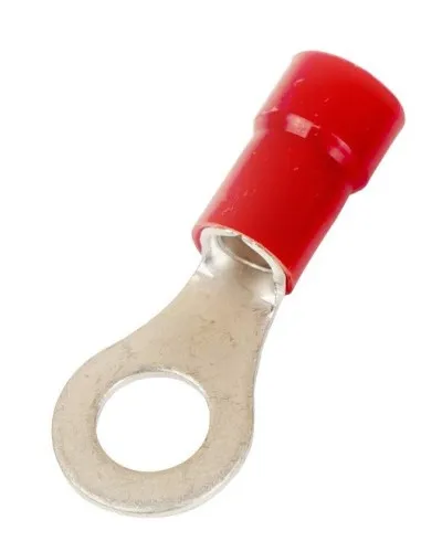 Наконечник НКИ 0,25-1,5 М8 (D8,4мм) с отверстием под винт (100 шт) (2A8P-EE-PA). Наконечник с отверстием под винт и изолированным фланцем ПА. ДКС в Златоусте