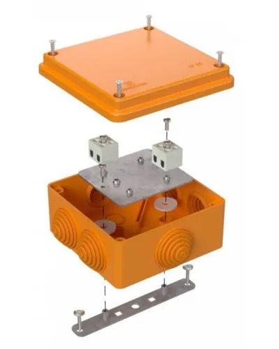Коробка огнестойкая 100х100х50 (40-0300-FR6.0-4). Коробка огнестойкая для открытой установки. Промрукав в Златоусте
