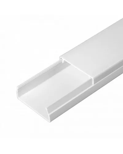 Короб 40х16 (Промрукав) (PR.0325206). Кабель-канал с двойным замком белый 40х16. Промрукав в Златоусте