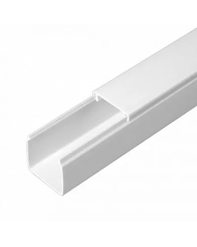 Короб 25х25 (Промрукав) (PR.0625251). Кабель-канал с двойным замком белый 25х25. Промрукав в Златоусте